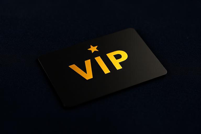 Casino VIP loyalty program with gold card tiers and exclusive rewards